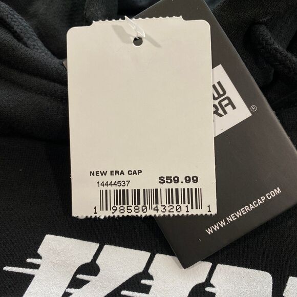 Los Angeles LA Kings Wordmark Logo New Era Hoodie Womens Medium Black NHL Hockey - Picture 6 of 15